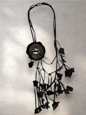 black leather petal